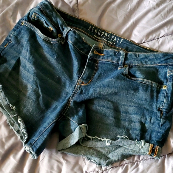 Aeropostle cut off jean shorts - Picture 1 of 3